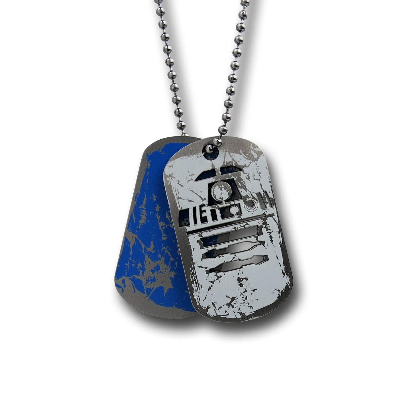 Star Wars R2D2 Dog Tags, White