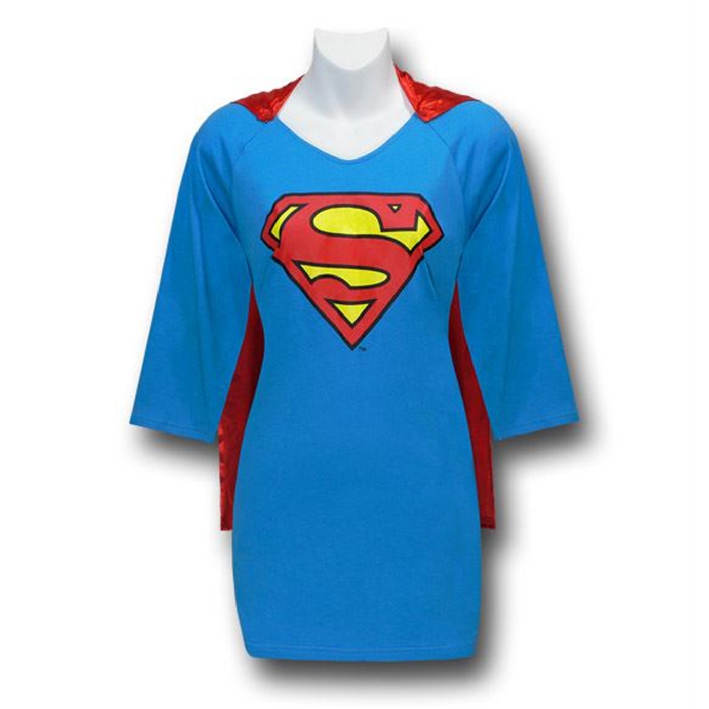 Supergirl Women's Night Shirt with Cape, Blue