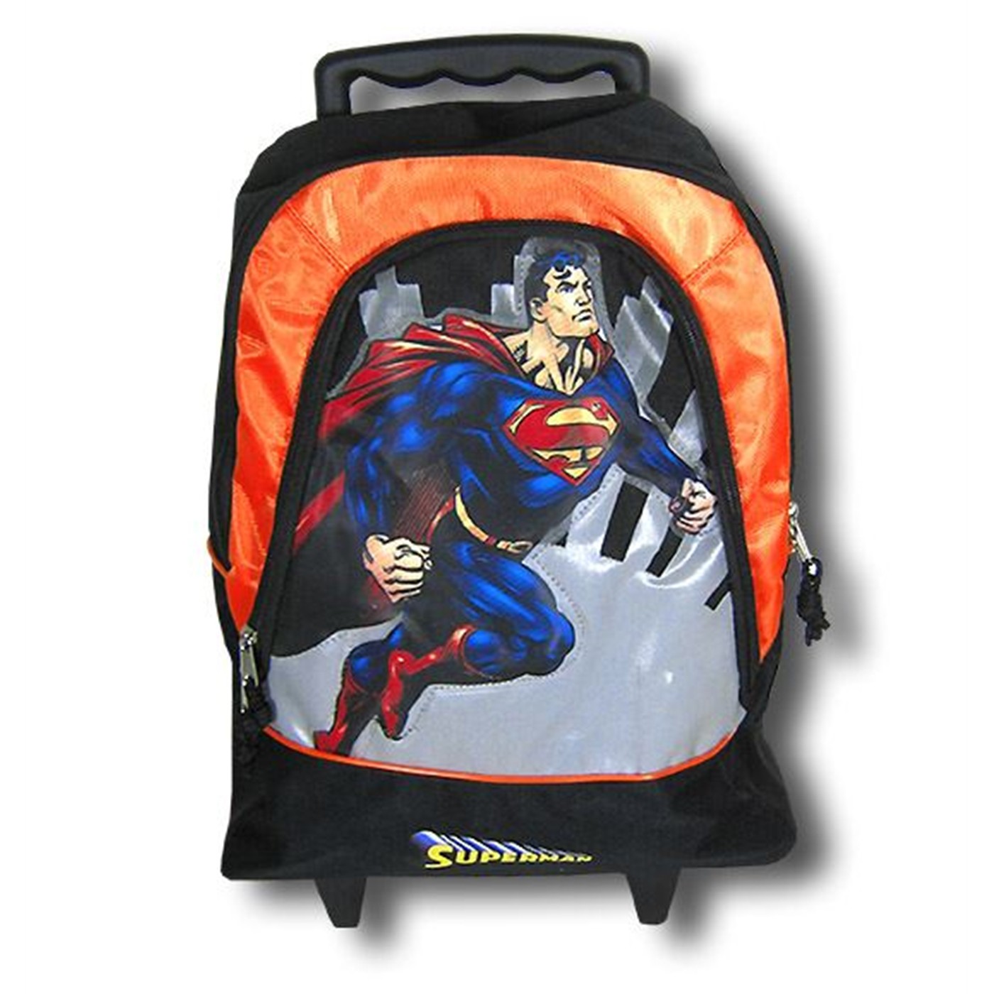 Superman Orange Kids Roller Backpack