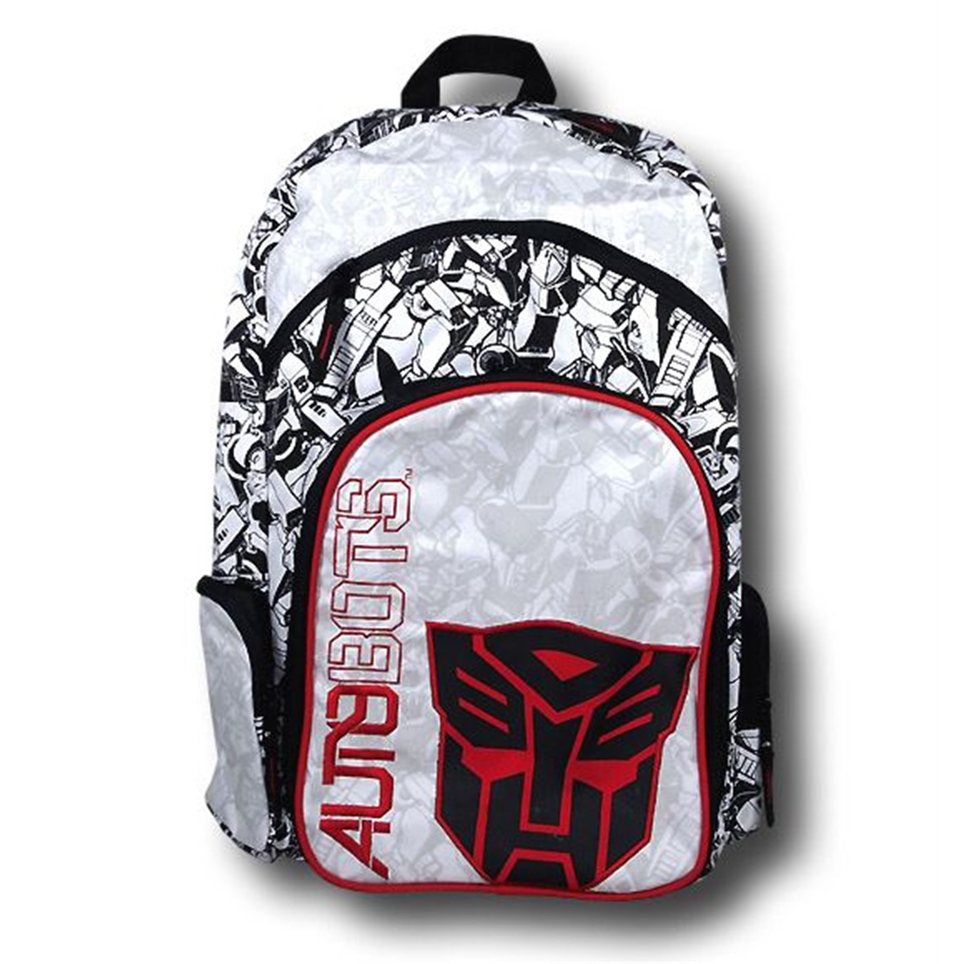 Transformers Autobot Black and White Backpack, White