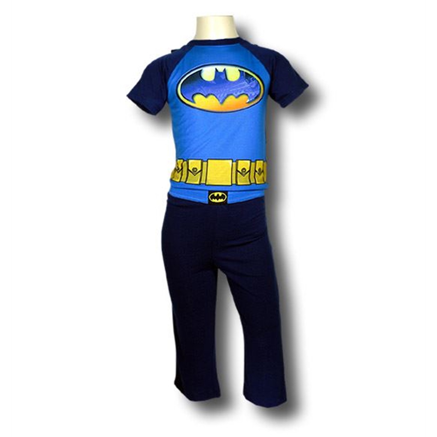 Batman Removable Cape Blue Pajamas, Blue