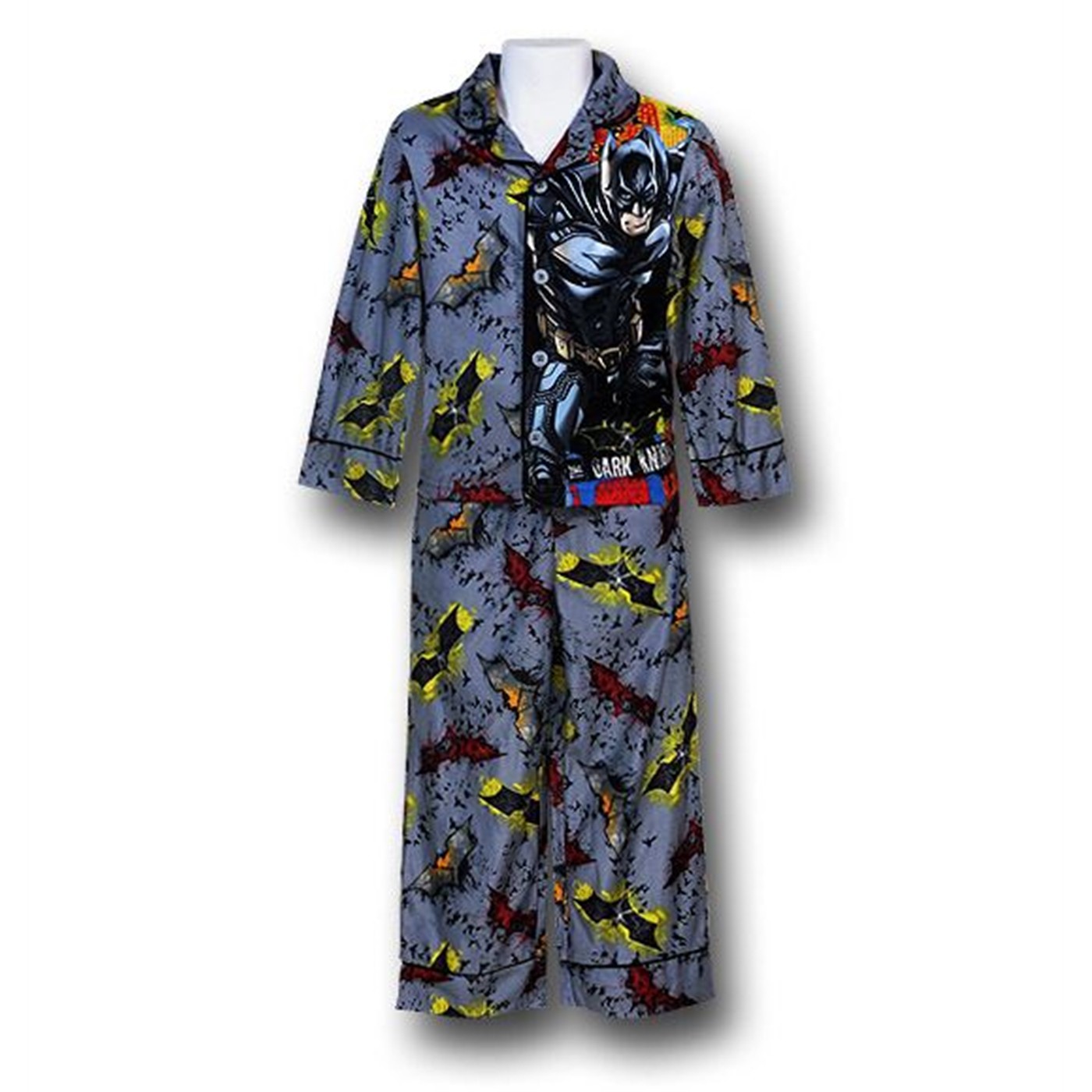 Batman Kids Dark Knight Grey Pajamas