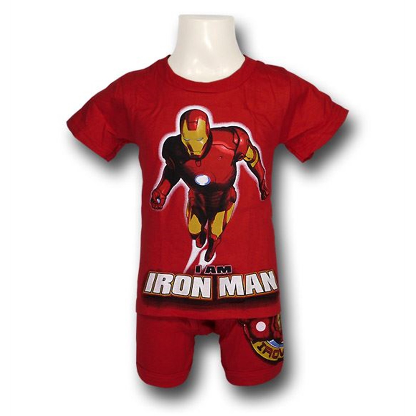 Iron Man Juvenile Red Boxer Brief Set, Red