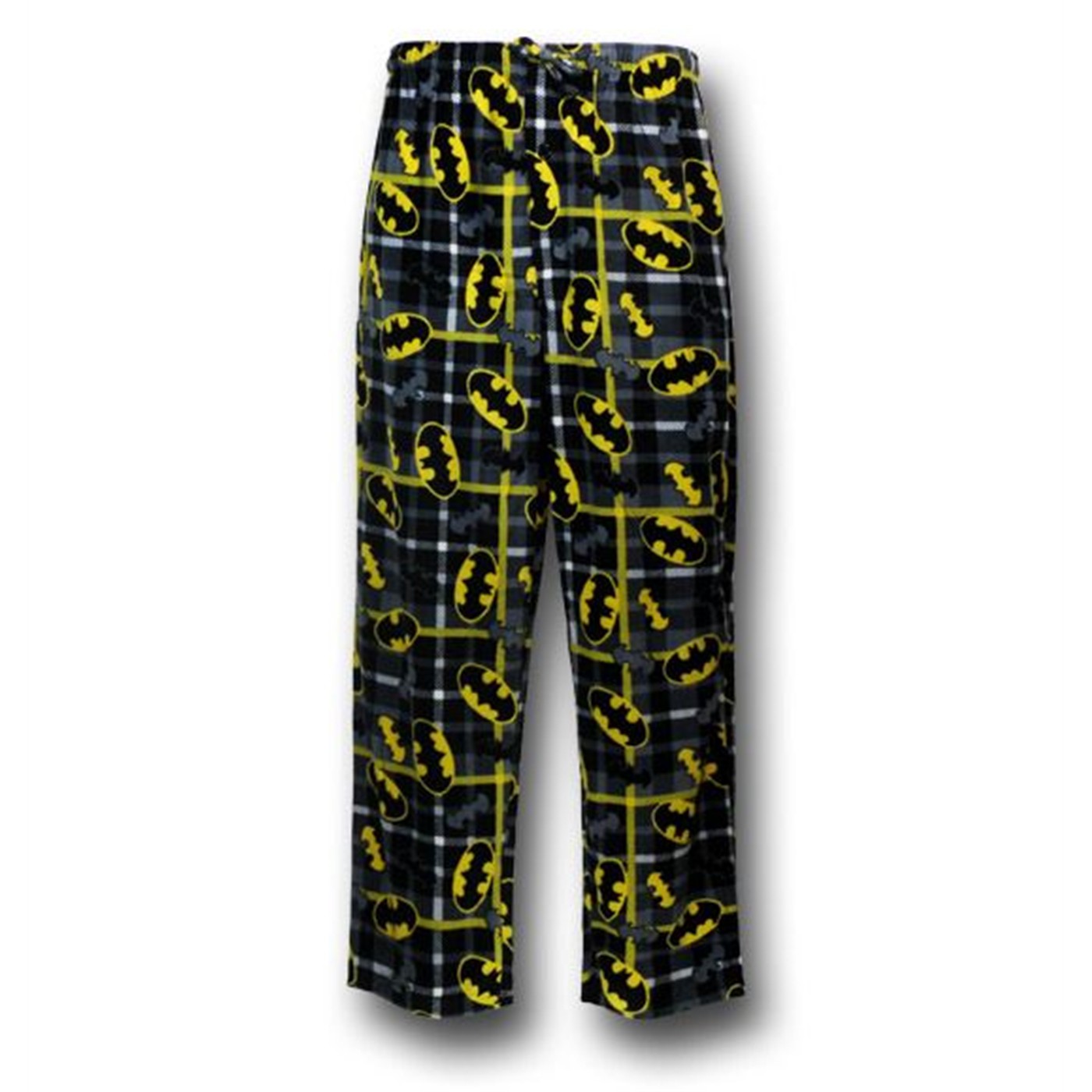 Batman Patchwork Plaid Fleece Pants