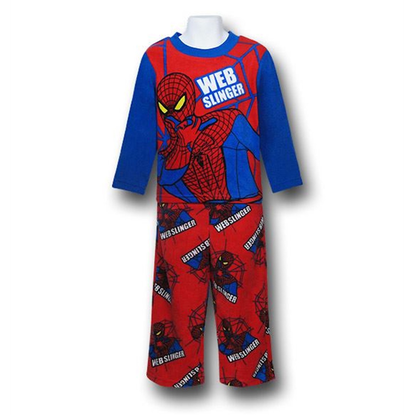 Spiderman Kids Web-Sling Pullover Pajamas, Red