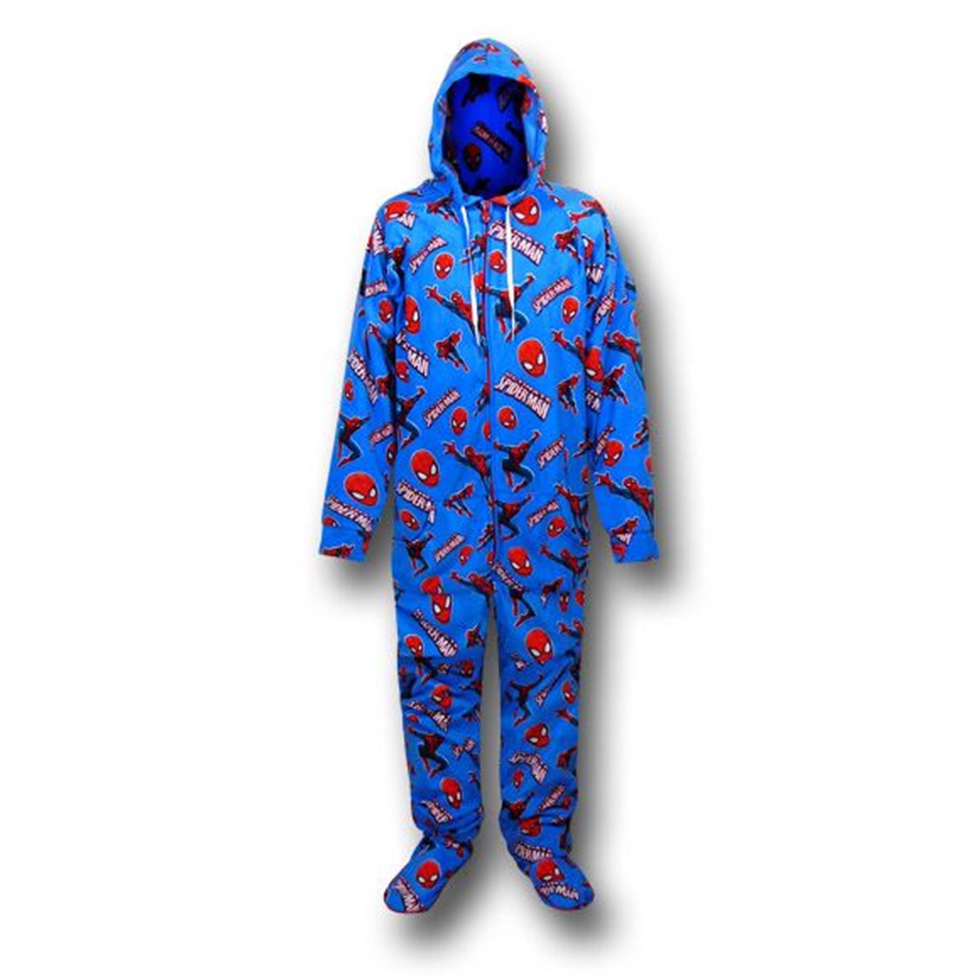 Spiderman Footed Hooded Pajamas