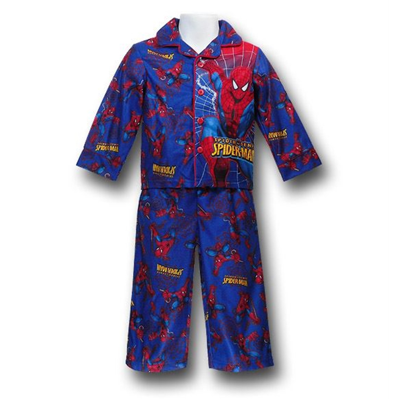Spiderman Kids Navy Blue Pajama Set, Blue