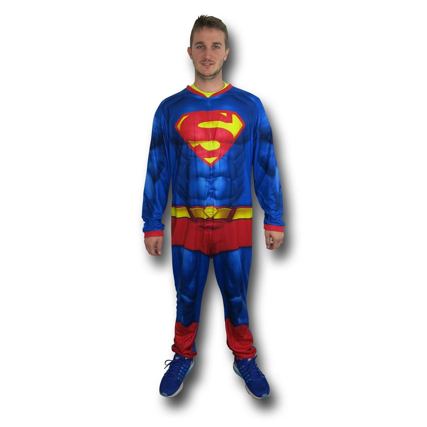 Superman Big Shield Sublimated Union Suit, Blue