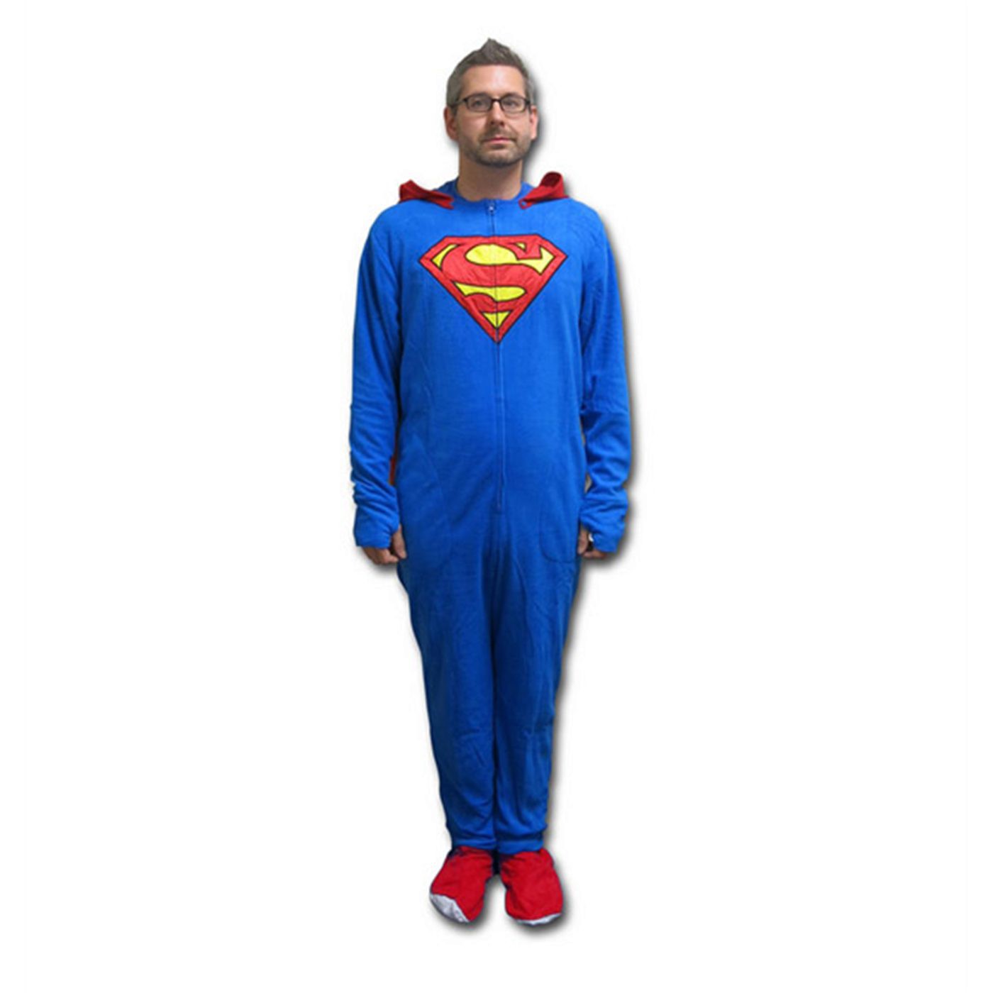 Superman Union Suit Pajamas, Blue
