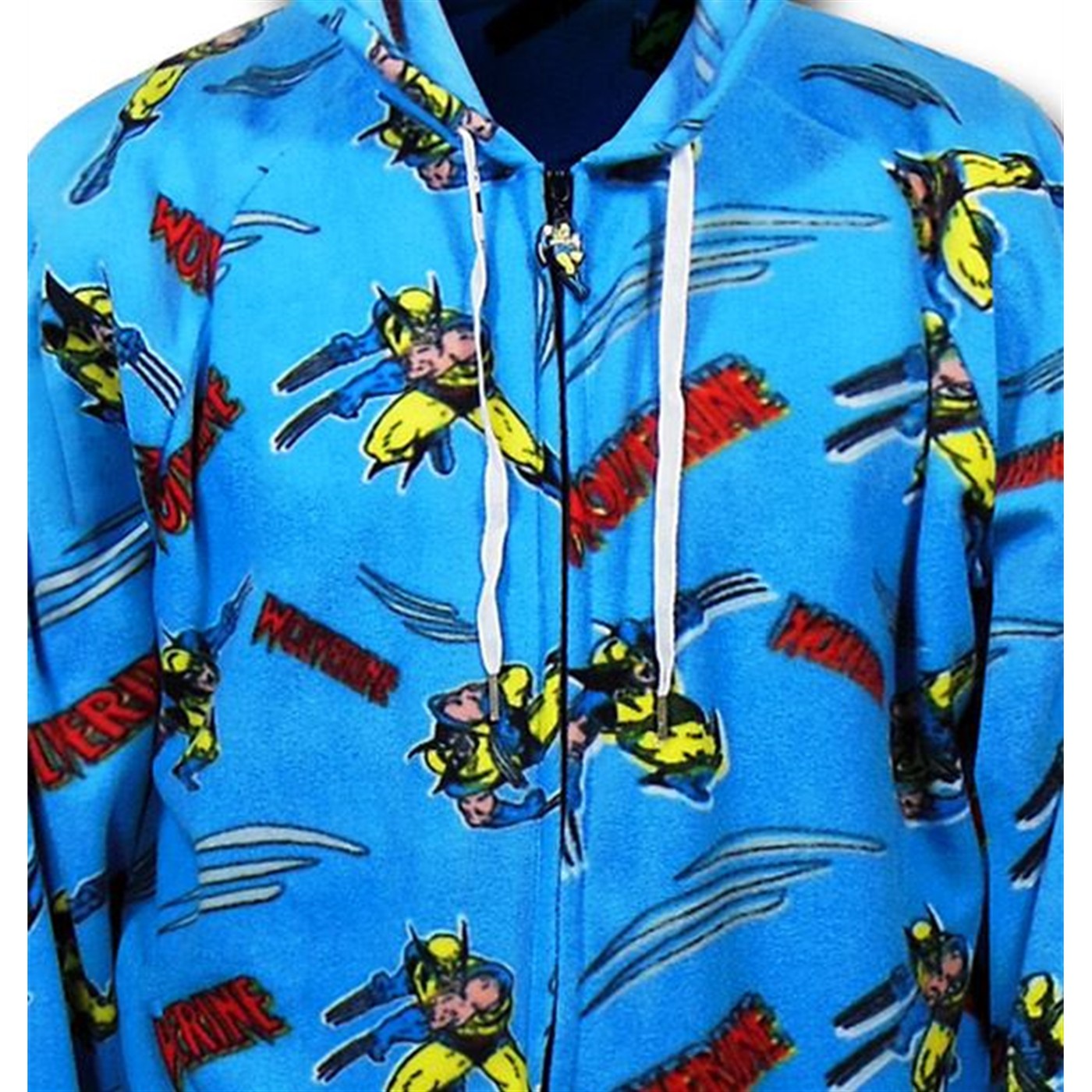Wolverine Blue Footed Hooded Pajamas