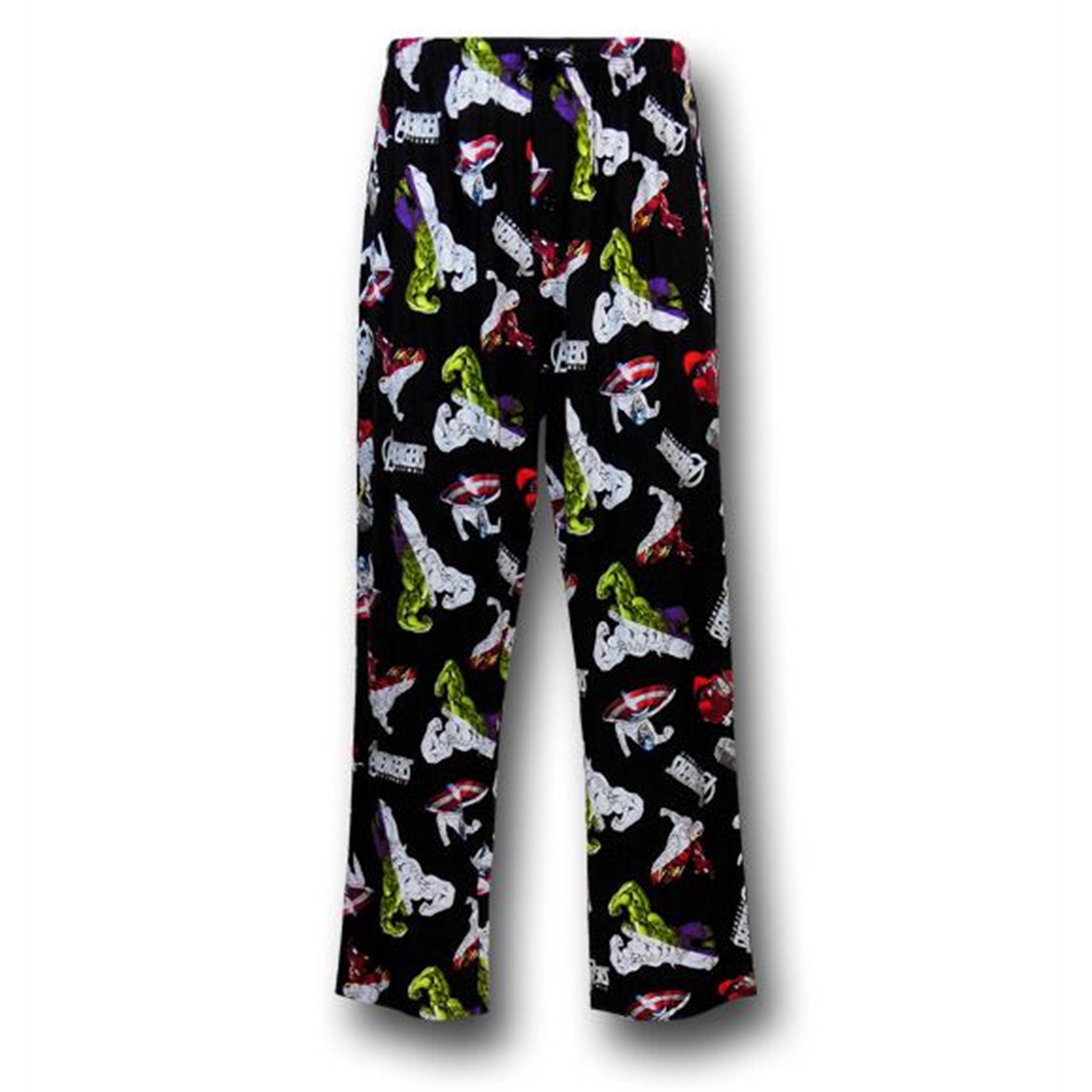 Avengers Drawing Board Knit Pajama Pants, Black