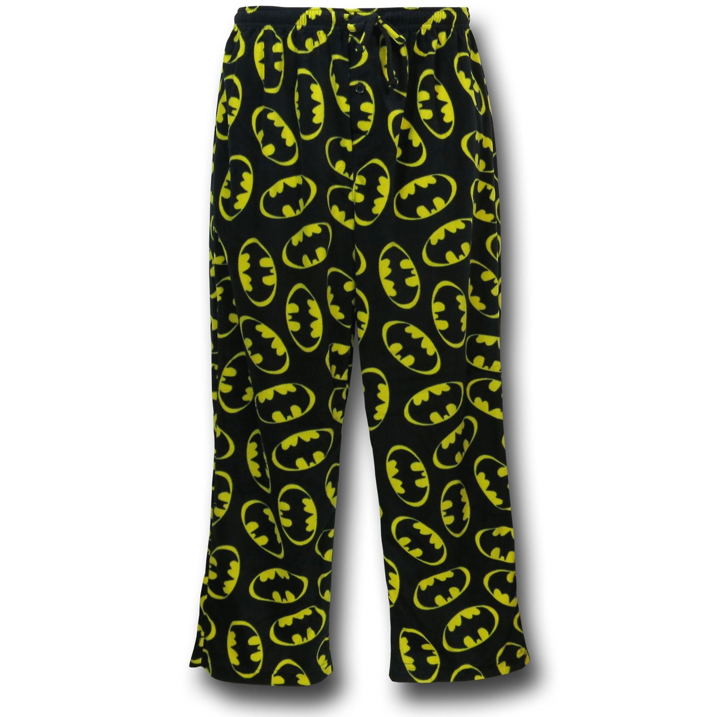 Batman Symbols All-Over Print Fleece Pants, Black