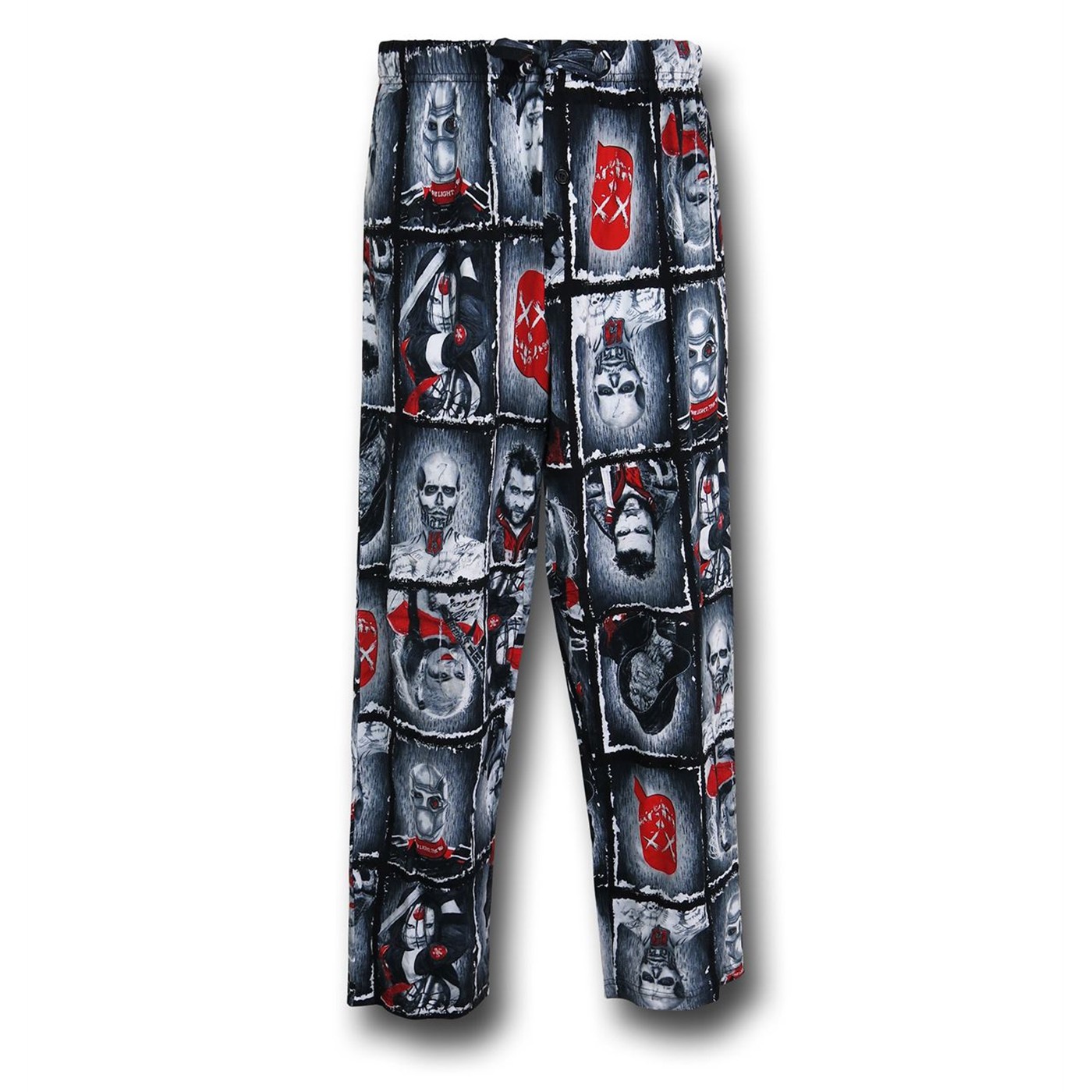 Suicide Squad Boxes Men's Pajama Pants, Black