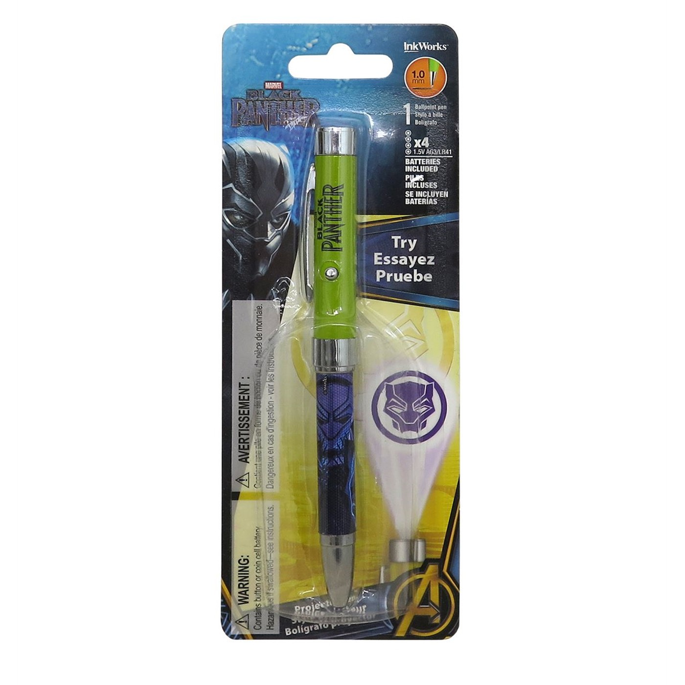 Black Panther Movie Projector Pen, Yellow