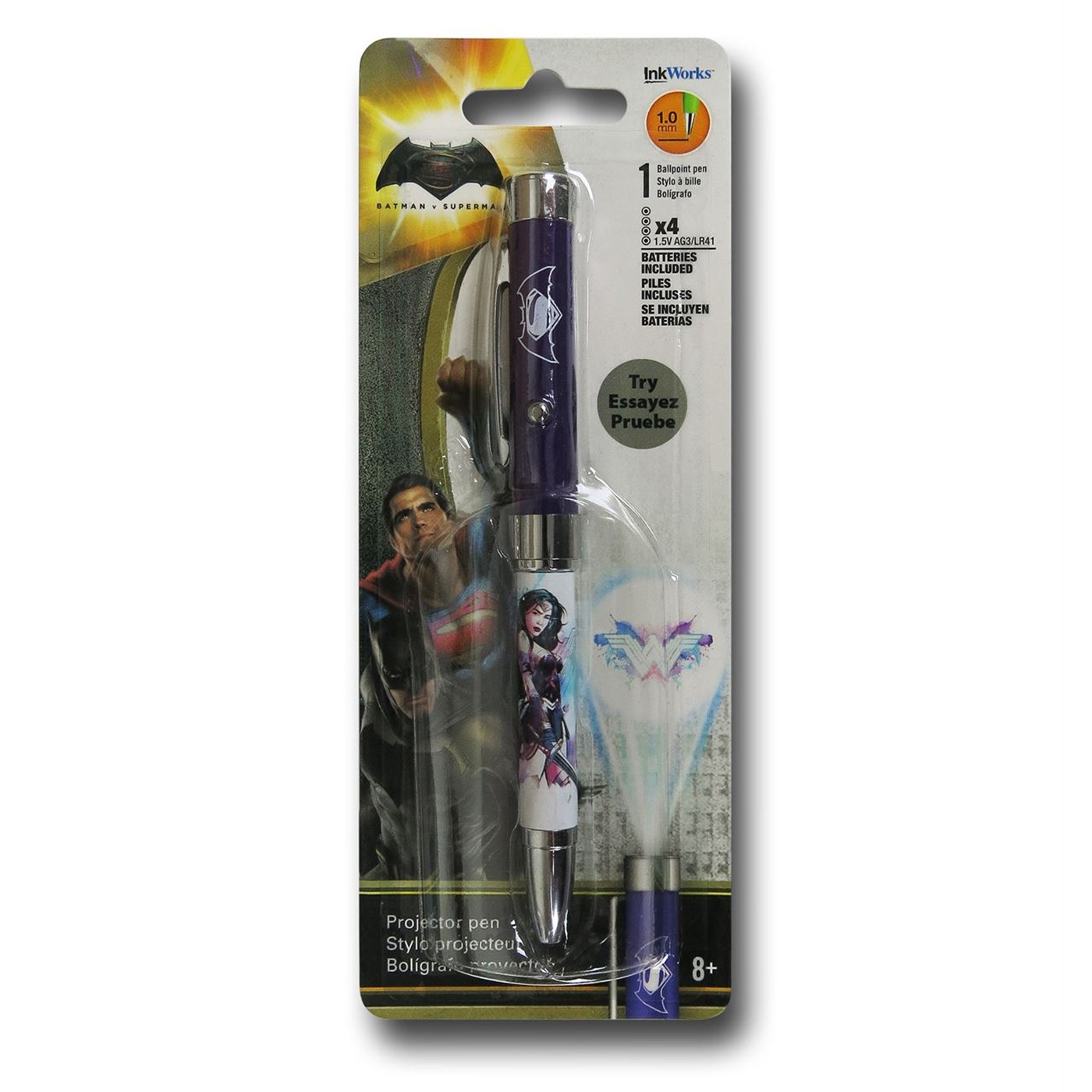 Batman Vs Superman Wonder Woman Projector Pen, Purple