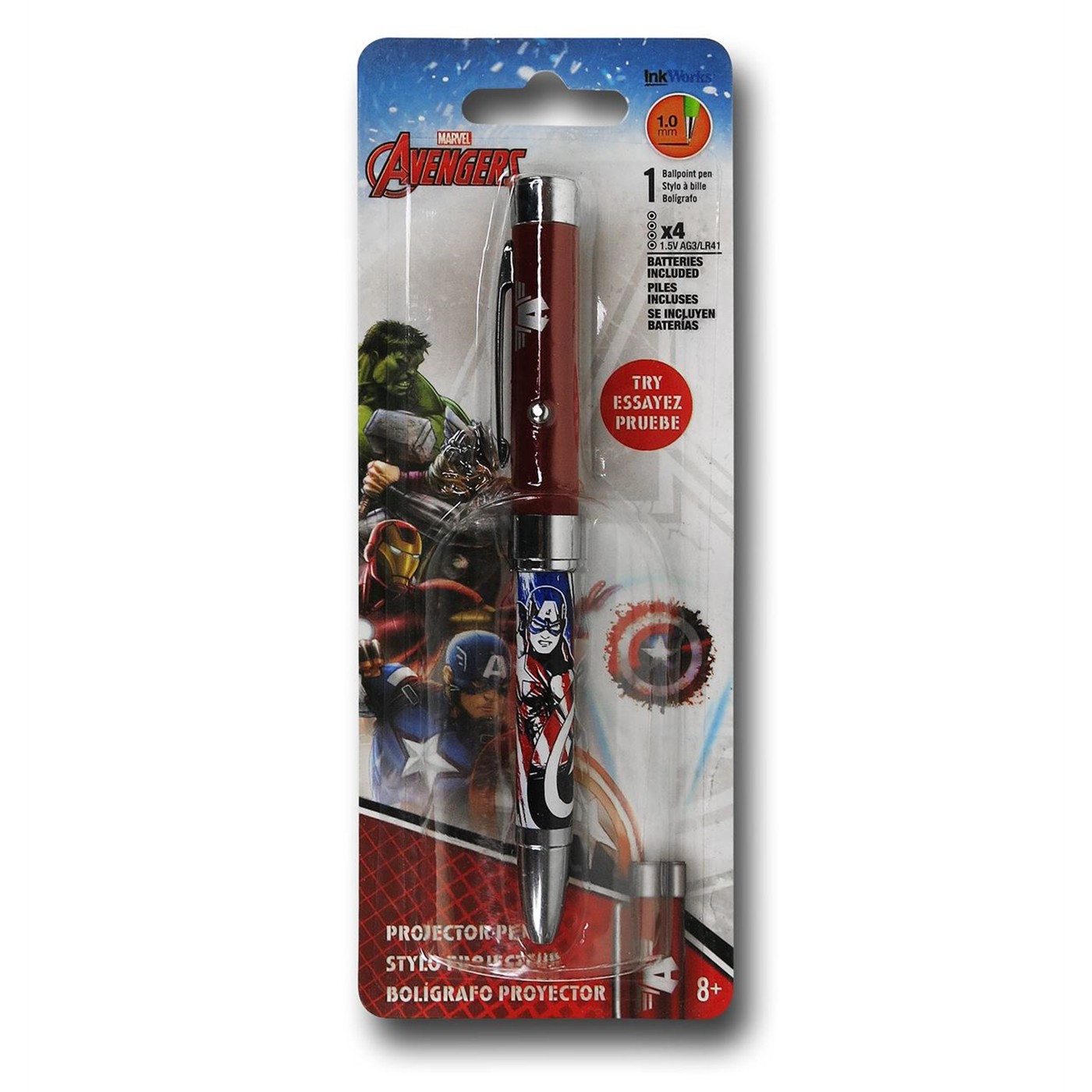 Captain America Avengers Assemble Pen, Red