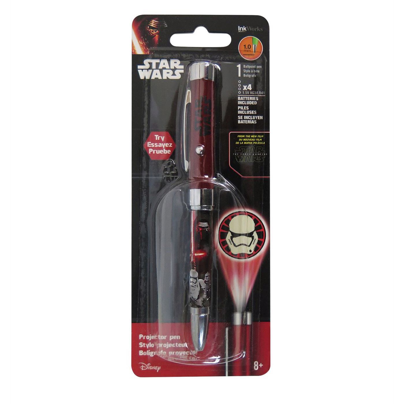 Star Wars Force Awakens Villains Projector Pen, Red