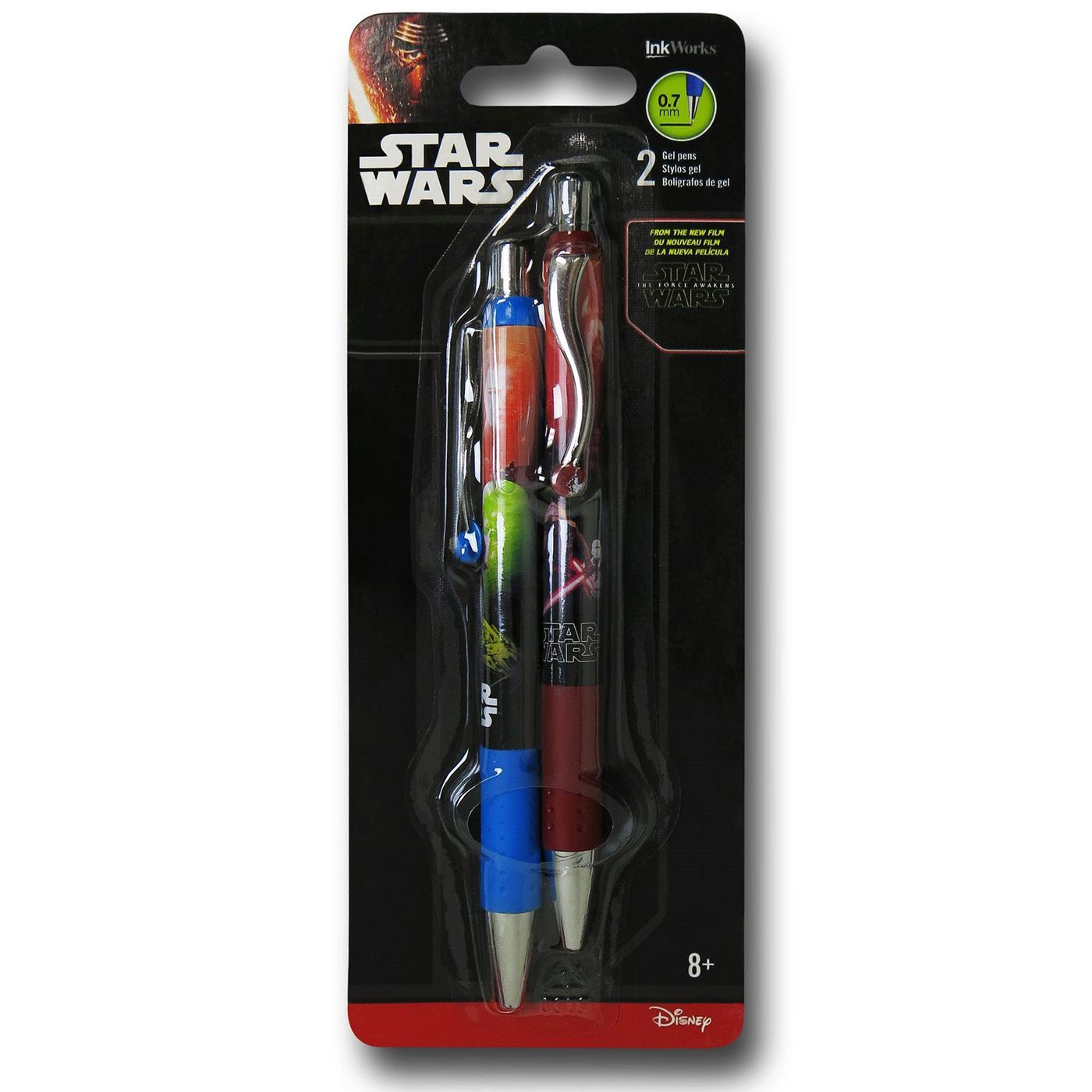 Star Wars Force Awakens Gel Pen 2 Pack, Red