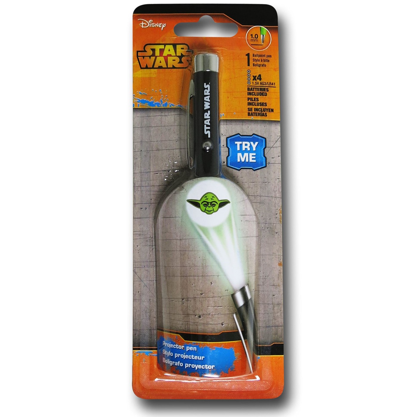 Star Wars Yoda Projector Pen, Black