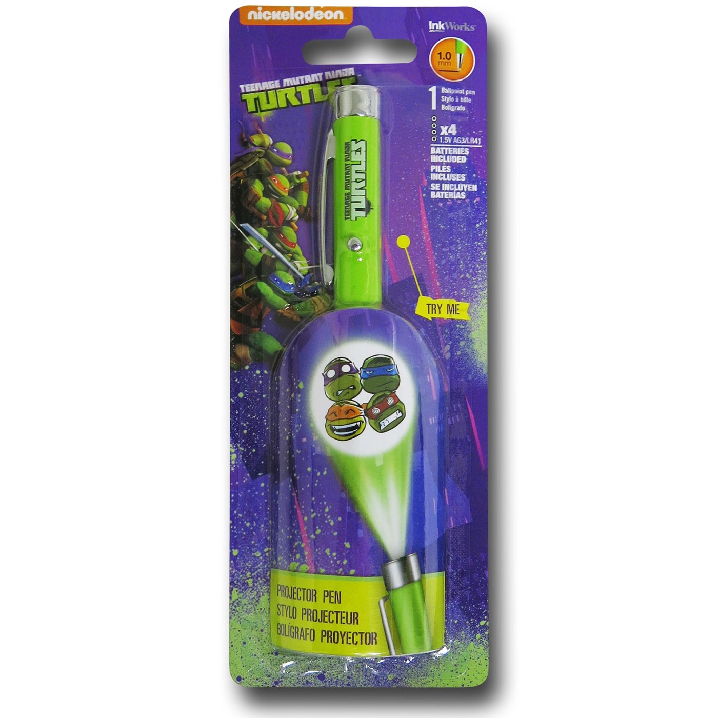 TMNT Shell Projector Pen, Green