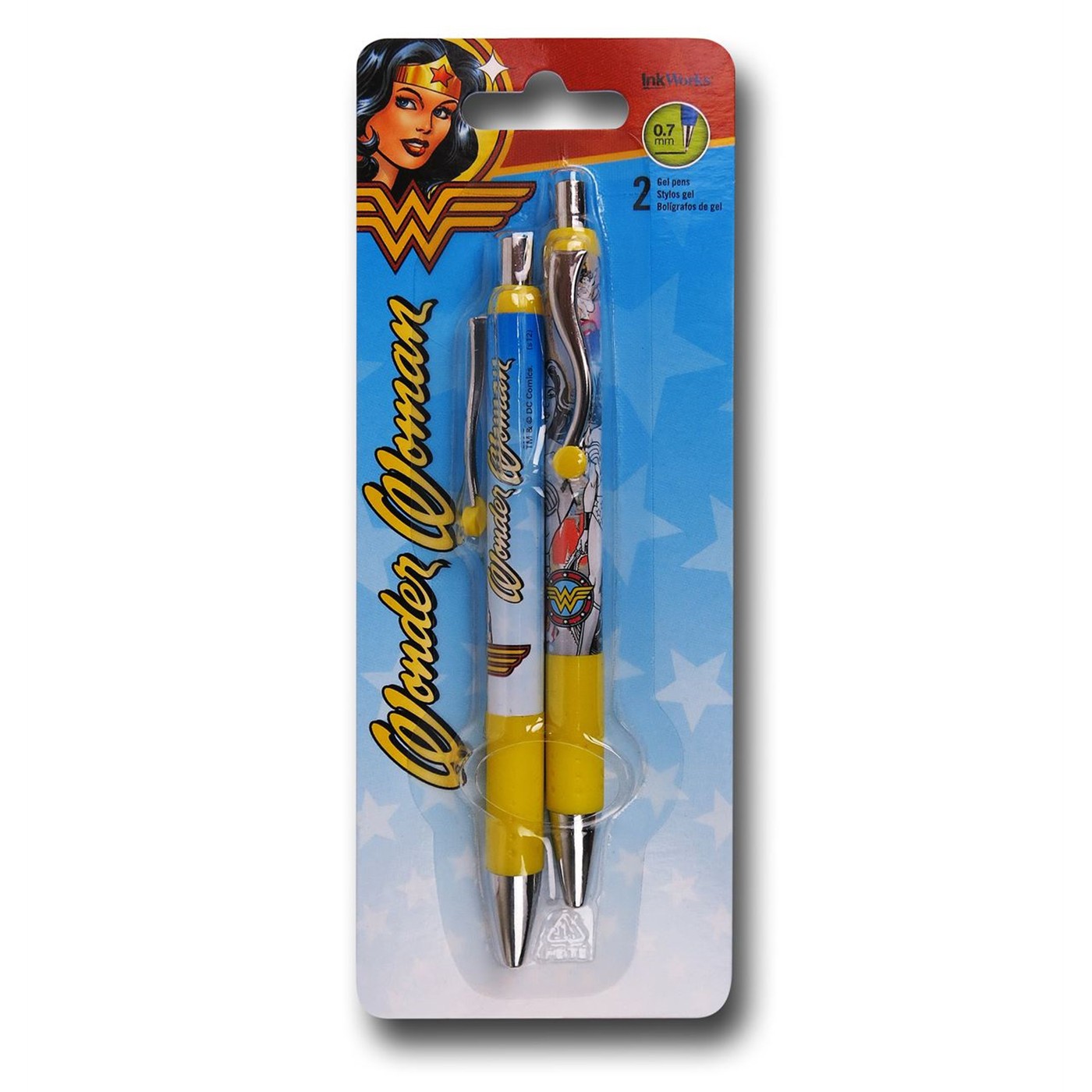 Wonder Woman Gel Pen 2-Pack, White