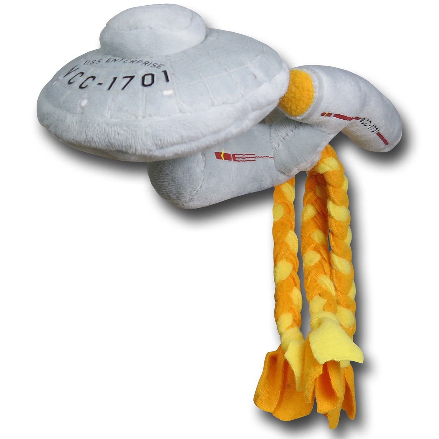 Star Trek Enterprise Dog Chew Toy w/Rope, Grey