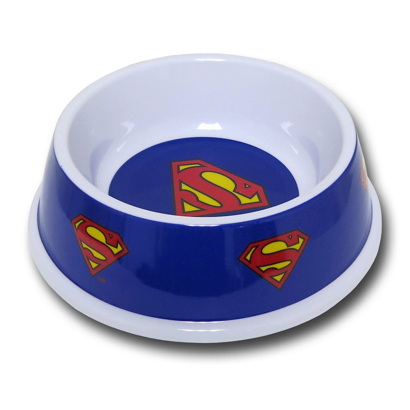 Superman 16oz Pet Bowl, Blue