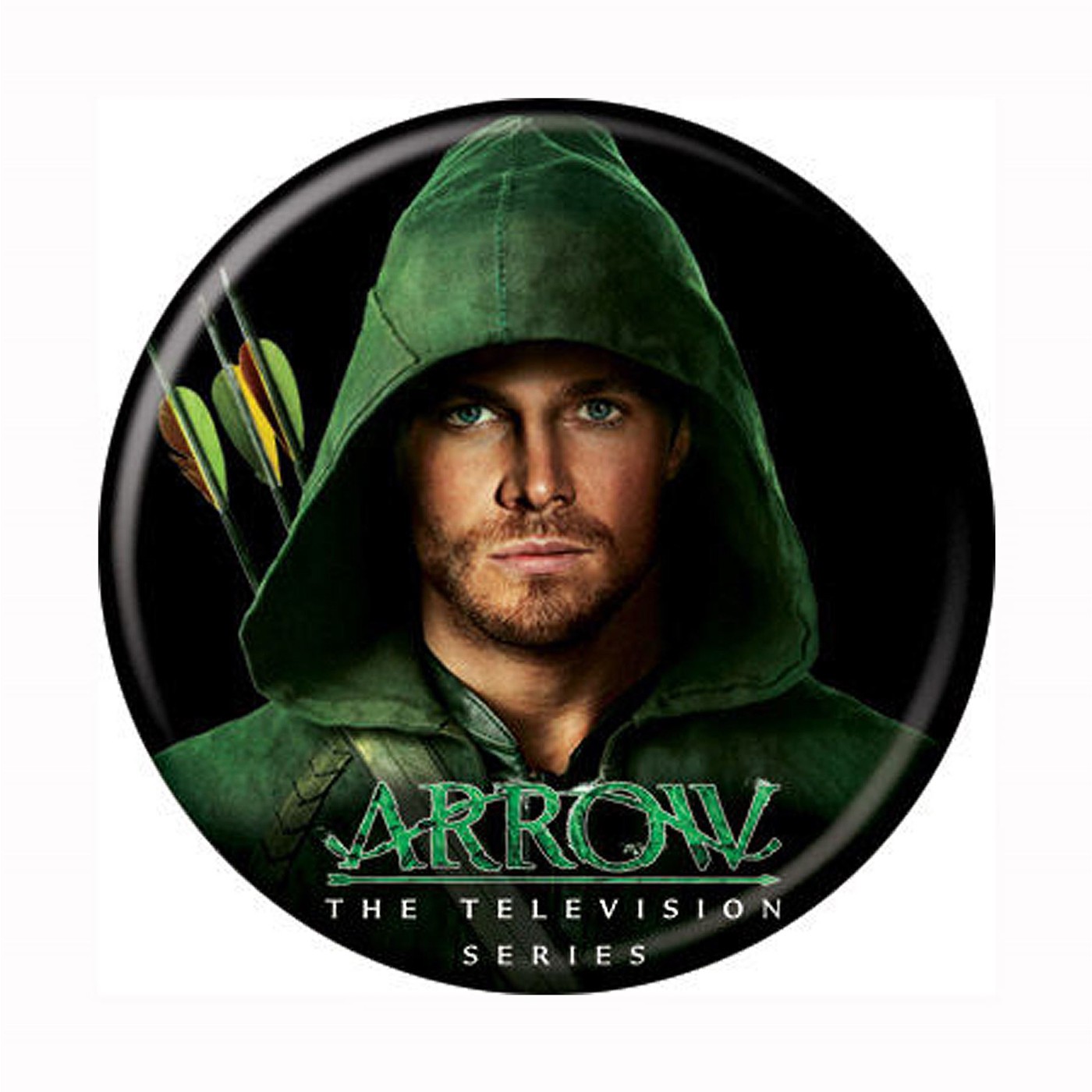Arrow TV Show Hood Button, Green