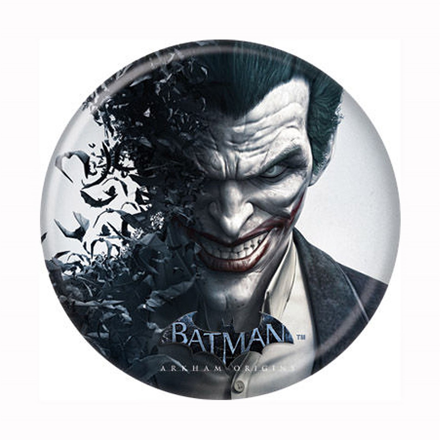 Batman Arkham Origins Joker Button, White