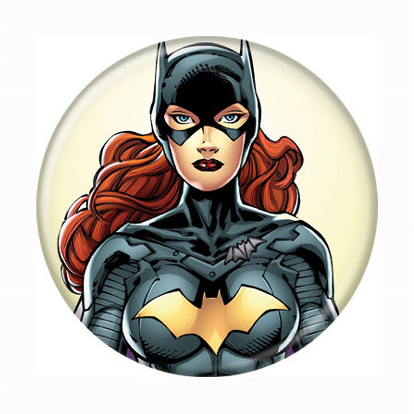 Batgirl Headshot New 52 Button, Black