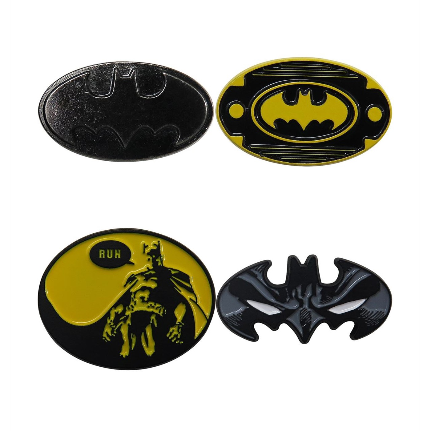 Batman Lapel Pin Set of 4, Yellow