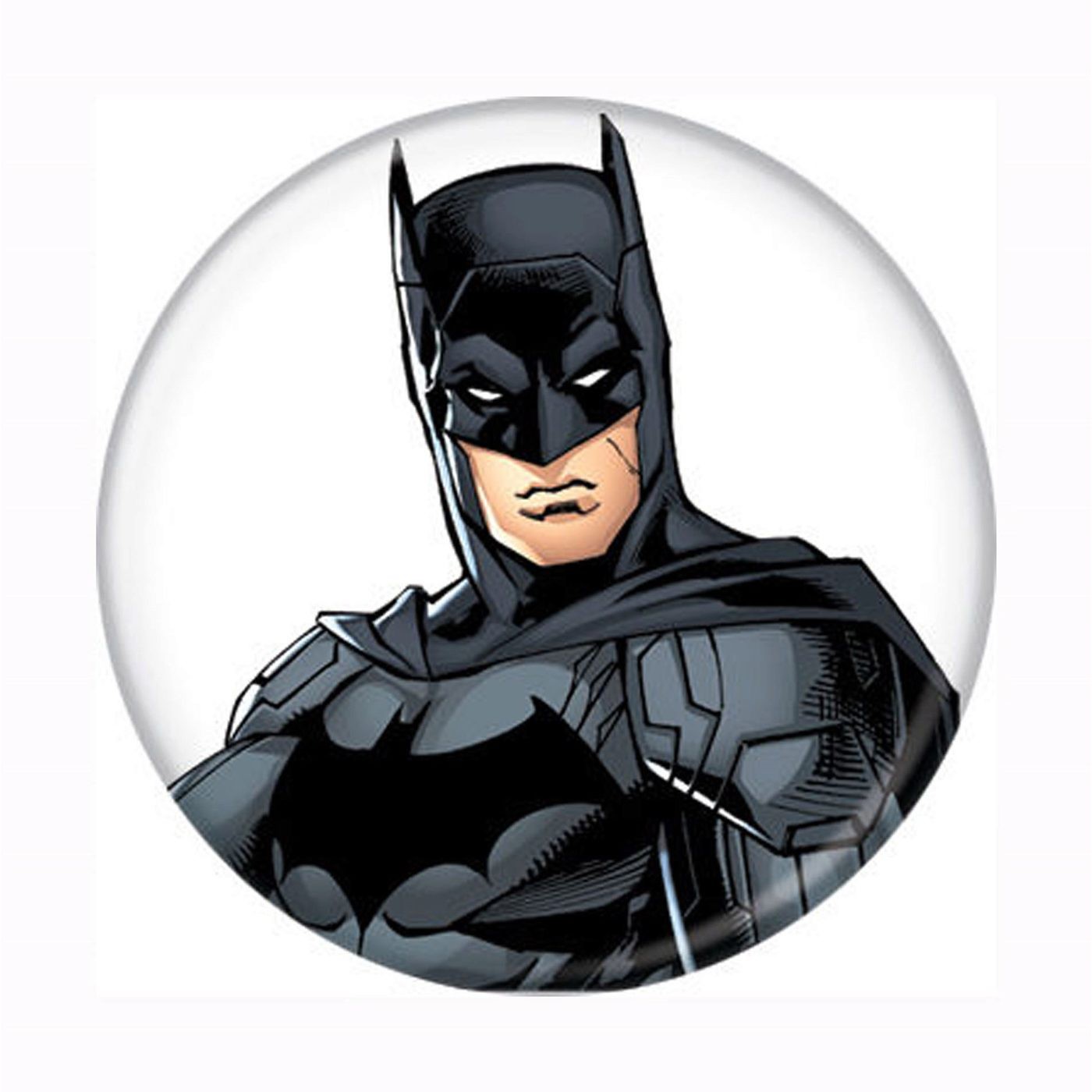 Batman Headshot New 52 Button, Black