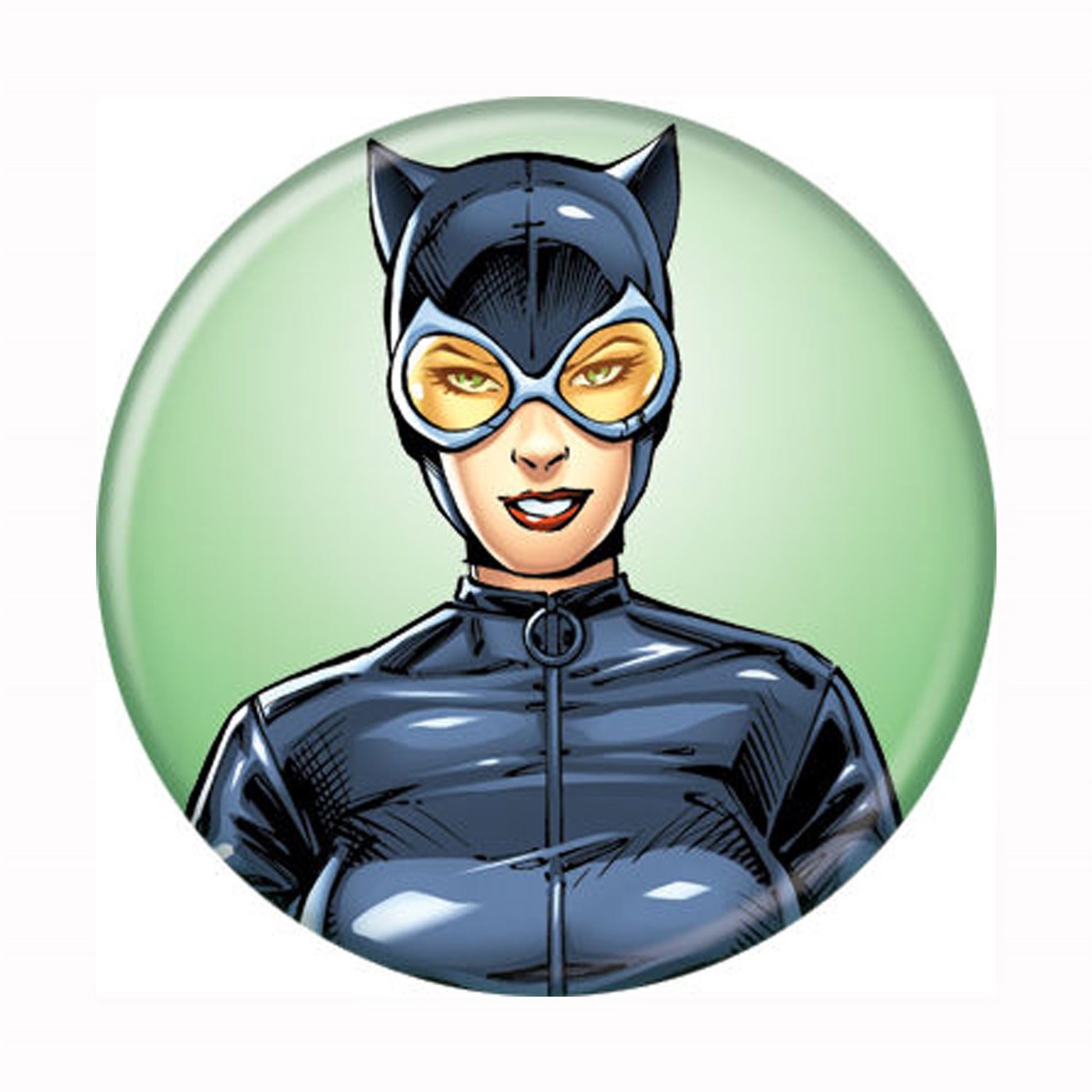 Catwoman Headshot New 52 Button, Black