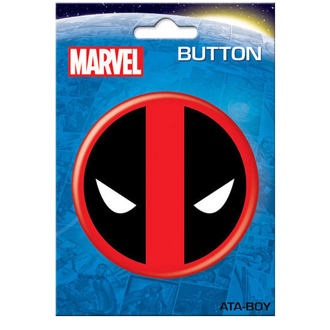 Deadpool Symbol 3' Button, Black