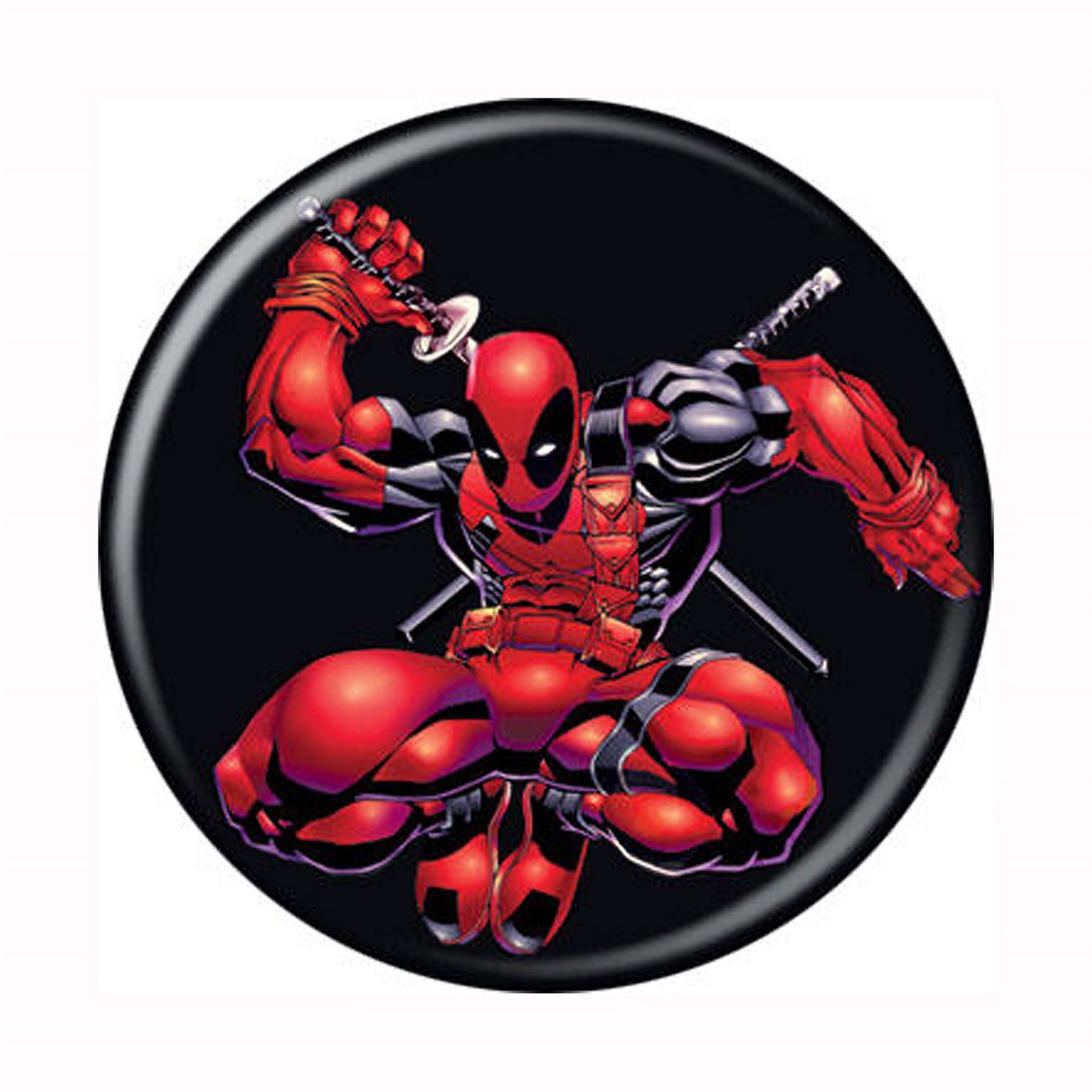Deadpool Leap Button, Black