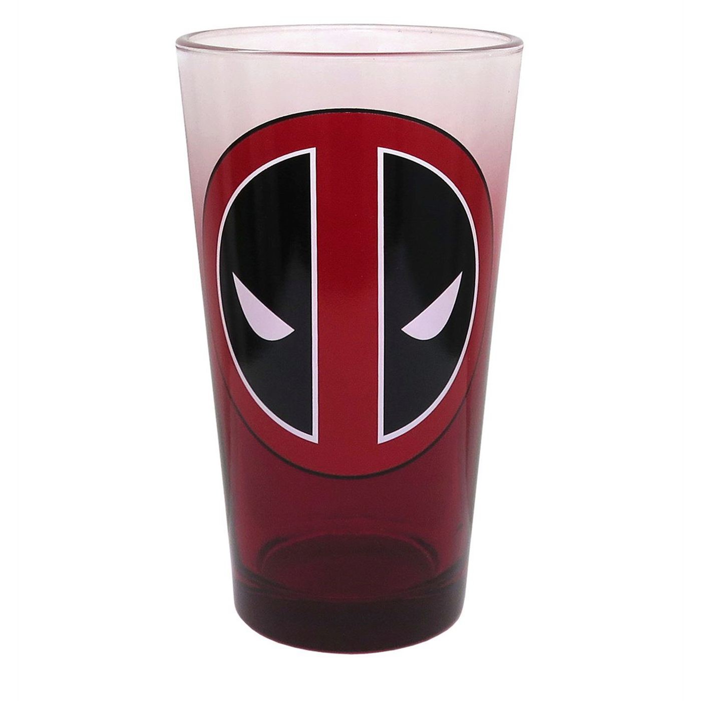 Deadpool Symbol Red Fade Pint Glass, Red