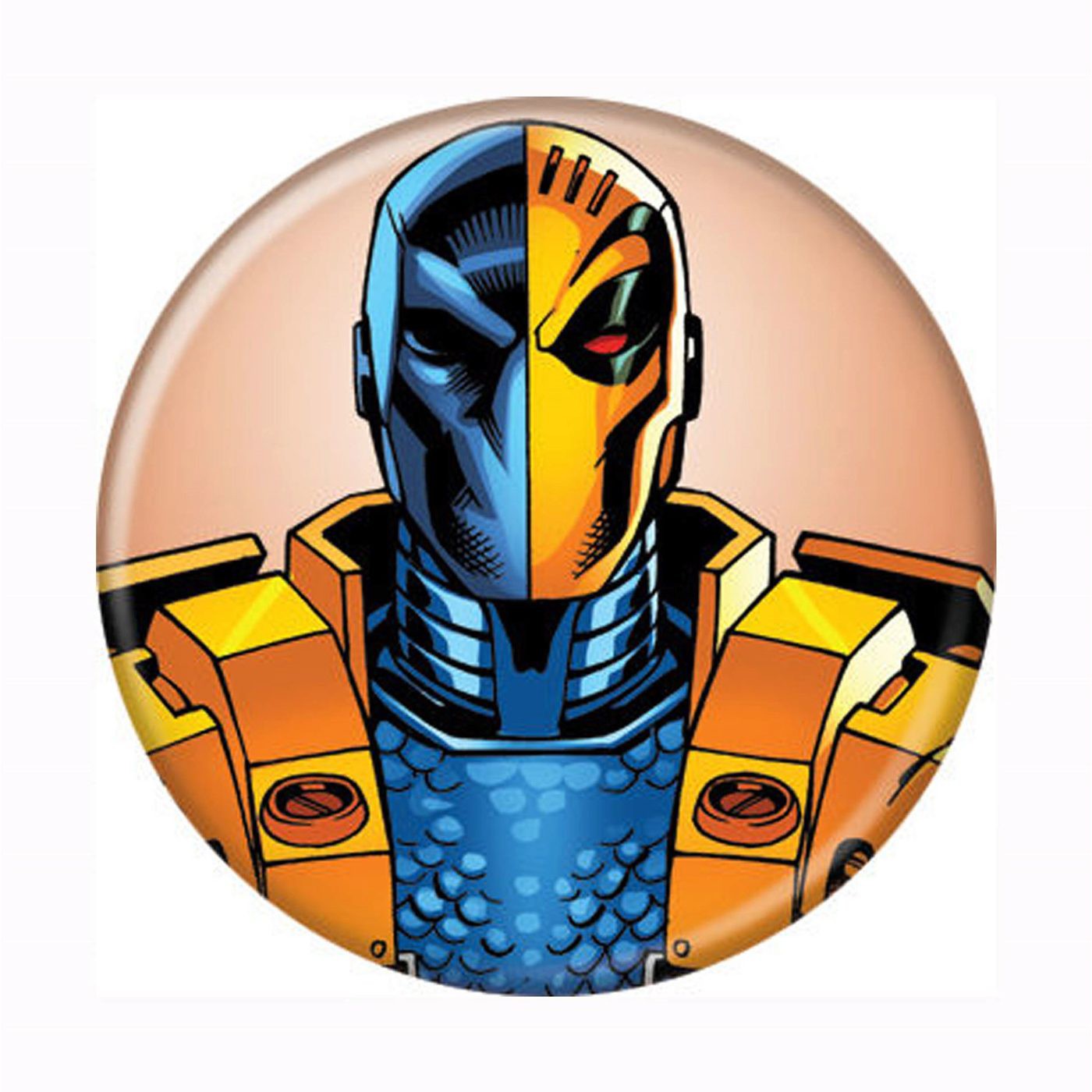 Deathstroke New 52 Button, Orange