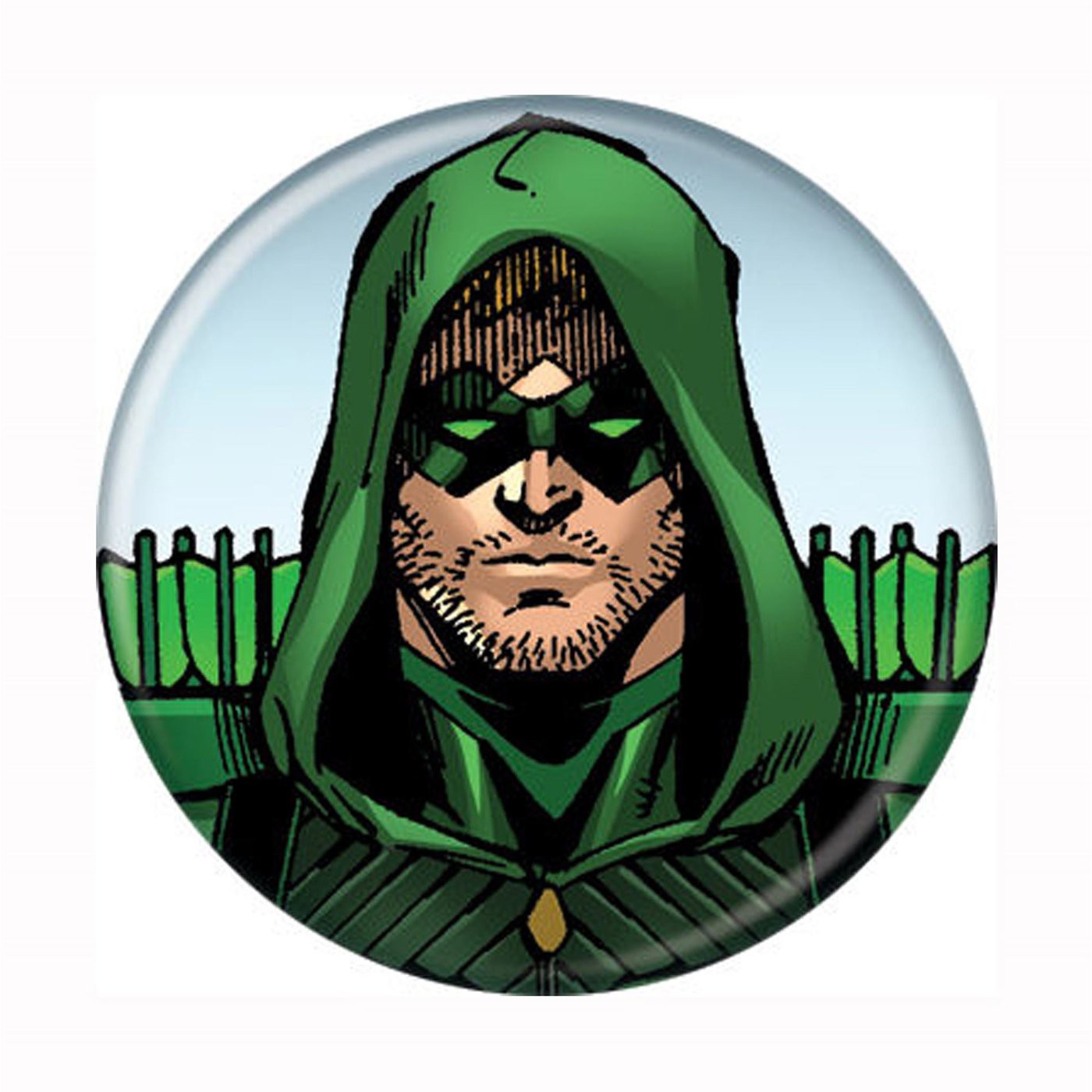 Green Arrow Headshot New 52 Button, Green