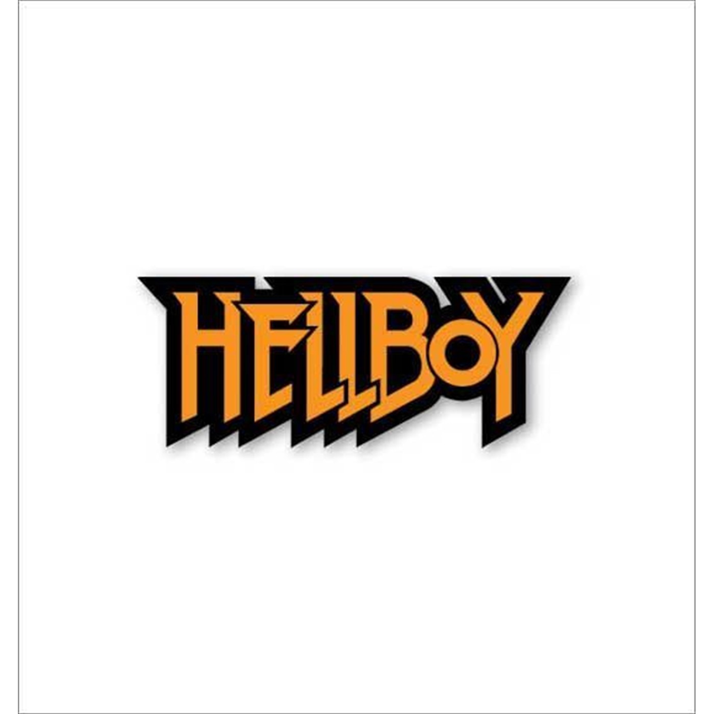 Hellboy Logo Metal Pin, White