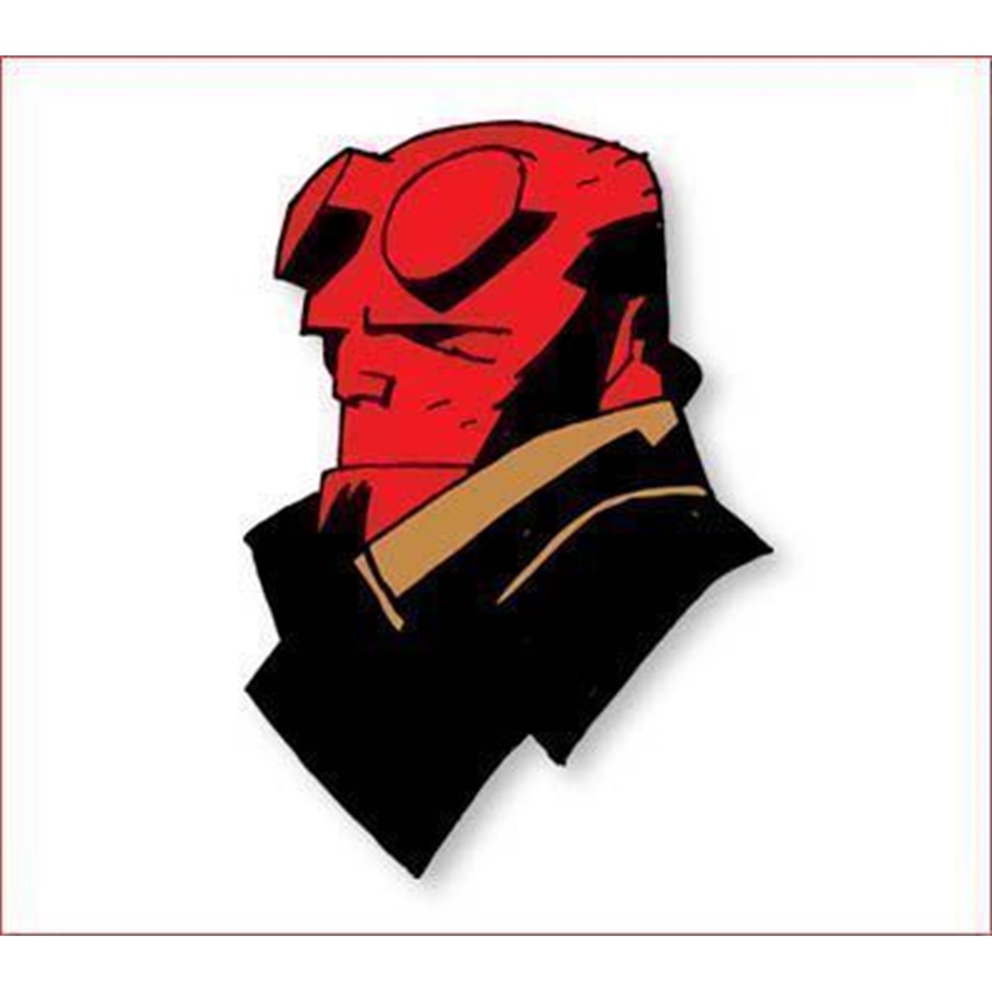 Hellboy Metal Pin, Red