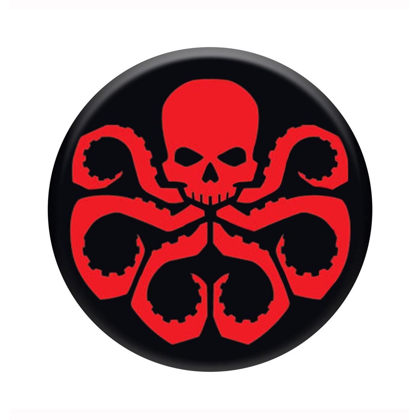 Hydra Red Logo Button, Red