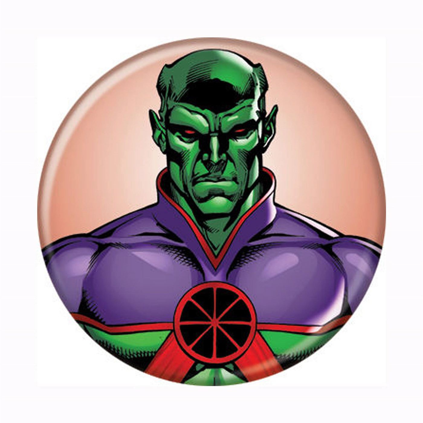 Martian Manhunter New 52 Button, Purple