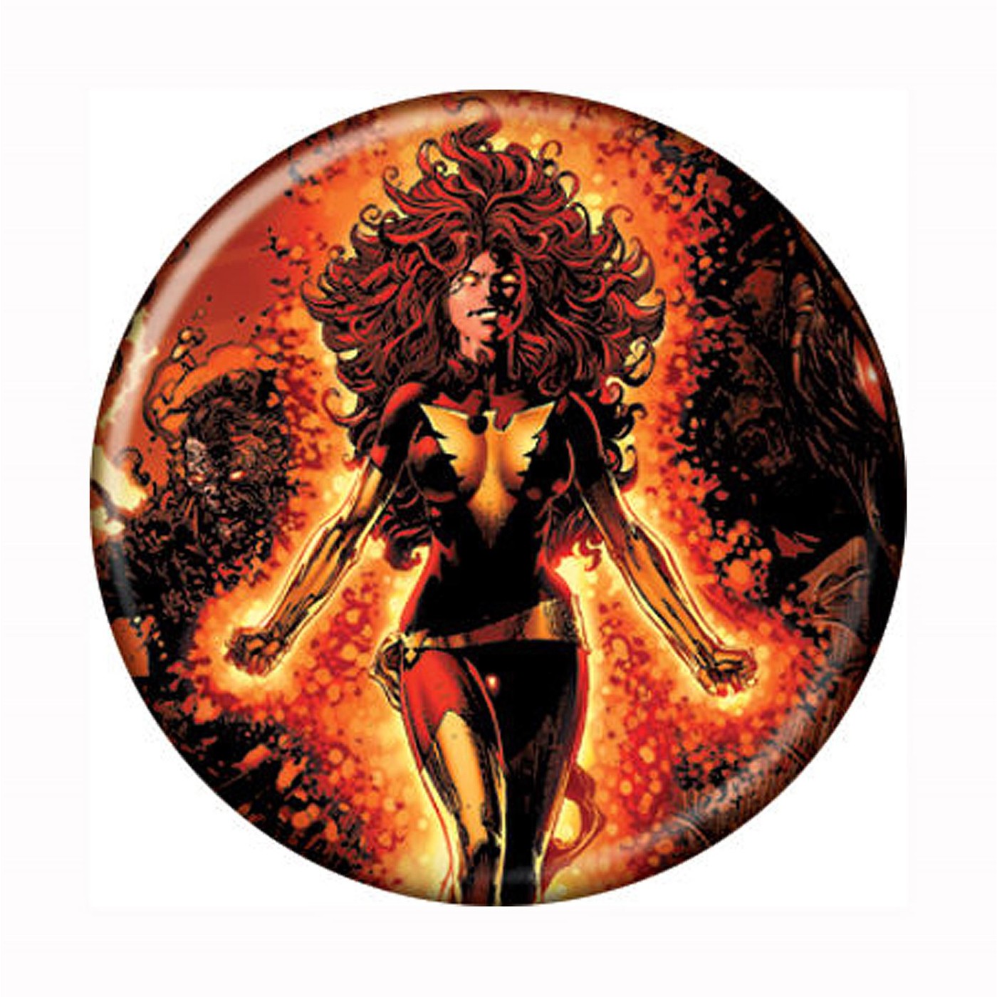 Phoenix Force Power Button, Red