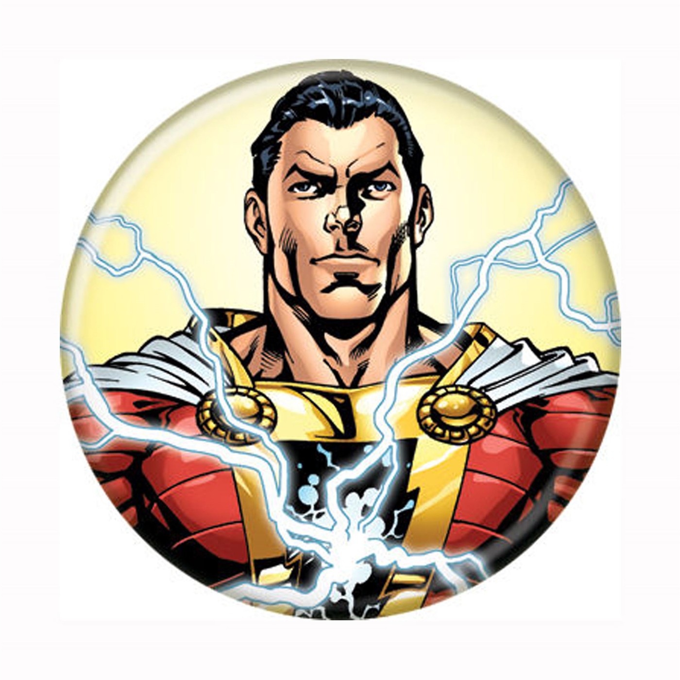 Shazam New 52 Button, Yellow