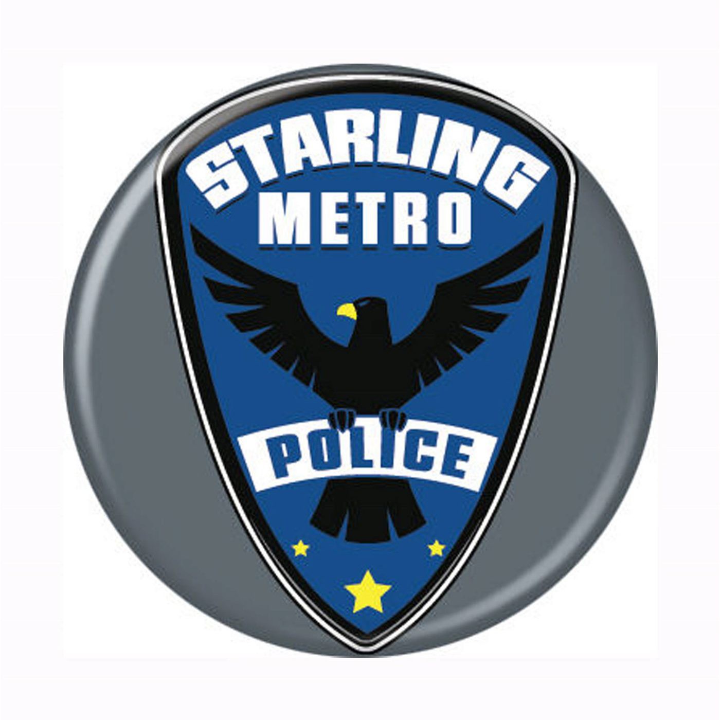 Green Arrow Starling Metro Police Button, Blue