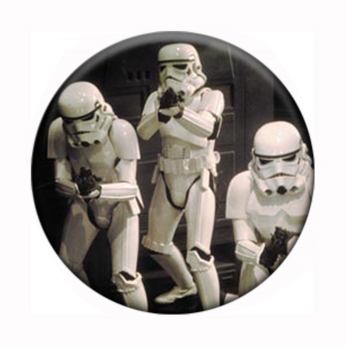 Star Wars Stormtrooper Group Button, White