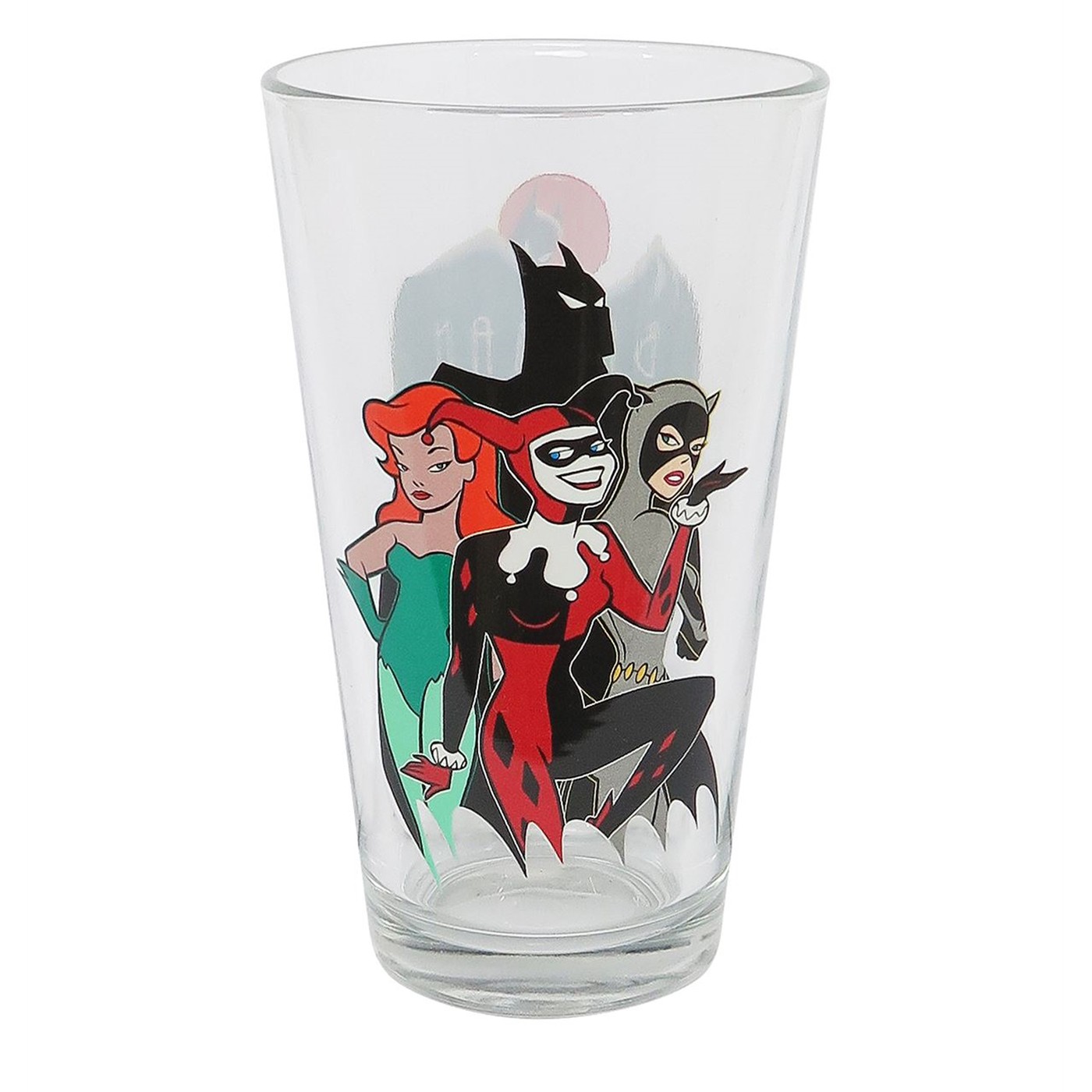 Batman Animated Gotham Sirens Pint Glass, Black