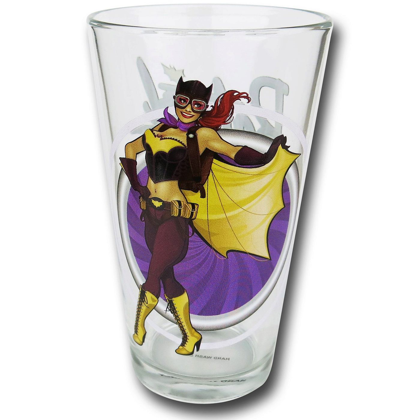 Batgirl Bombshells Pint Glass, Purple