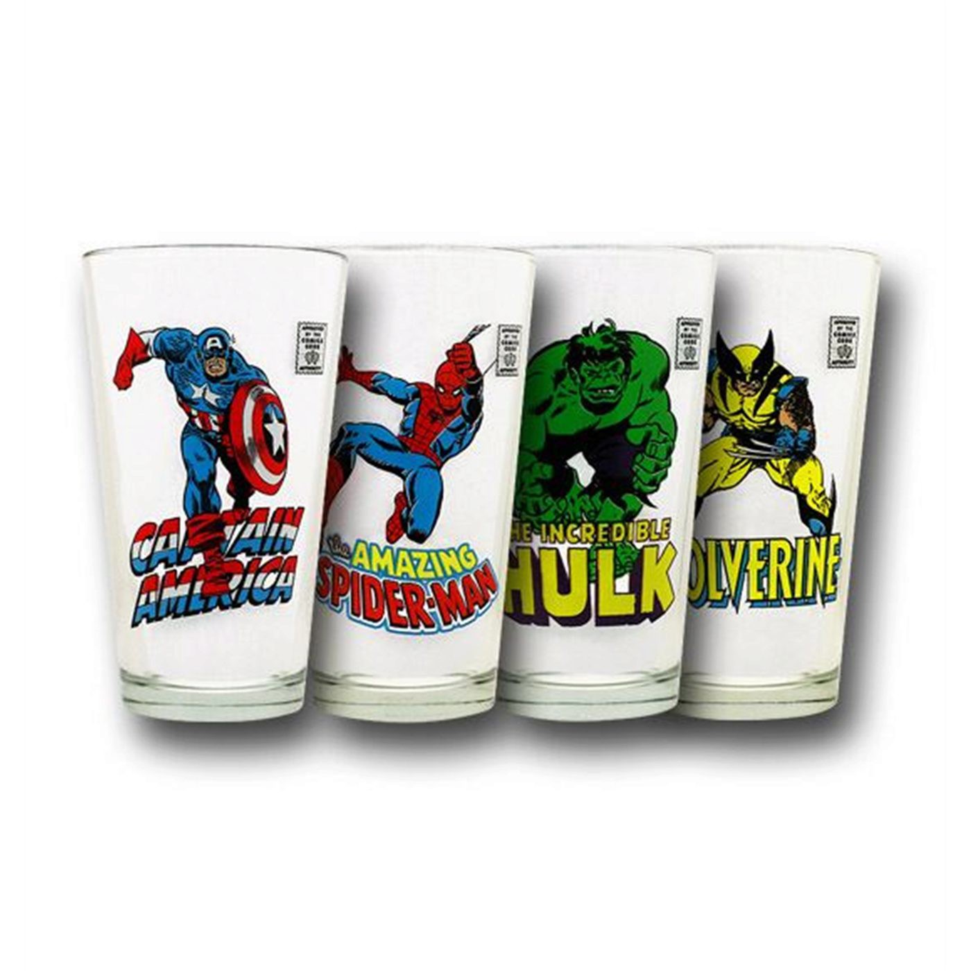 Marvel Comic Code Approved Pint Glass Set