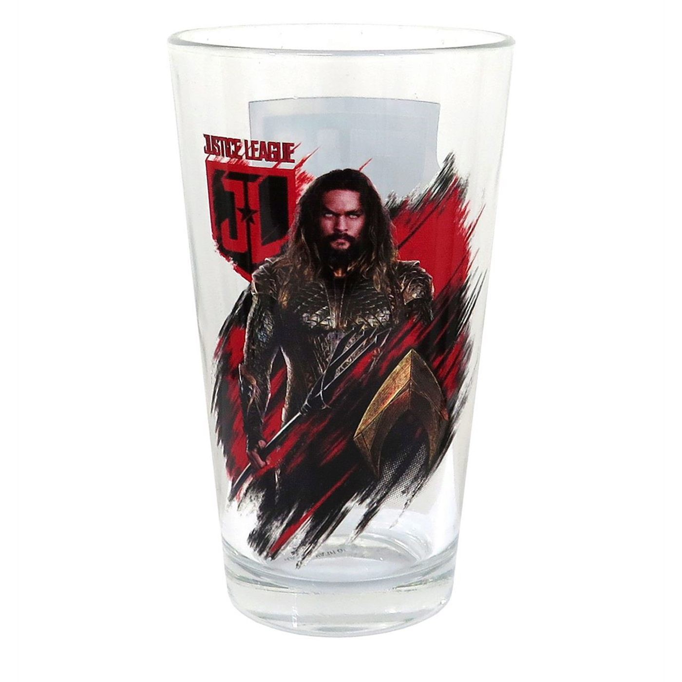 Aquaman Justice League Movie Pint Glass, Red